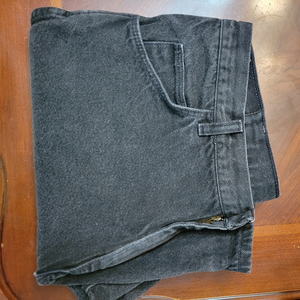 Men's Wrangler Black Size 38 Denim Shorts - Picture 4 of 6